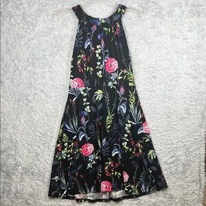 Tommy Hilfiger Black Dress with Pink Floral Design